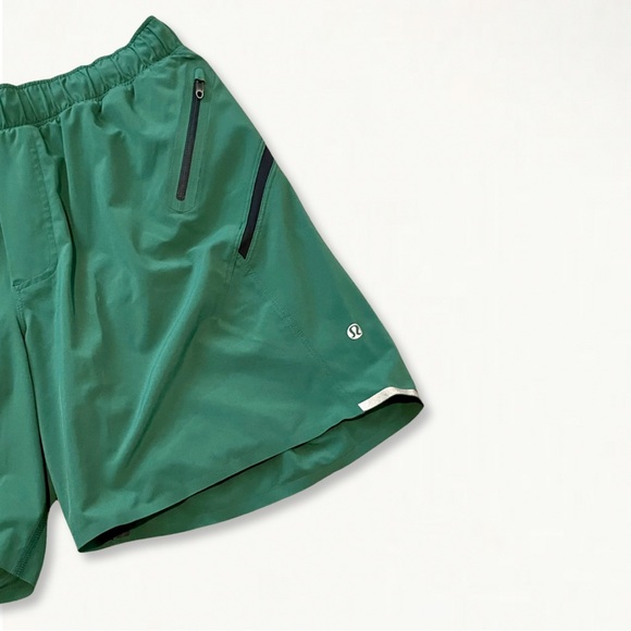 Lululemon Surge Short 6" Teal Lagoon Green Men’s Running Shorts Size M - Picture 7 of 14